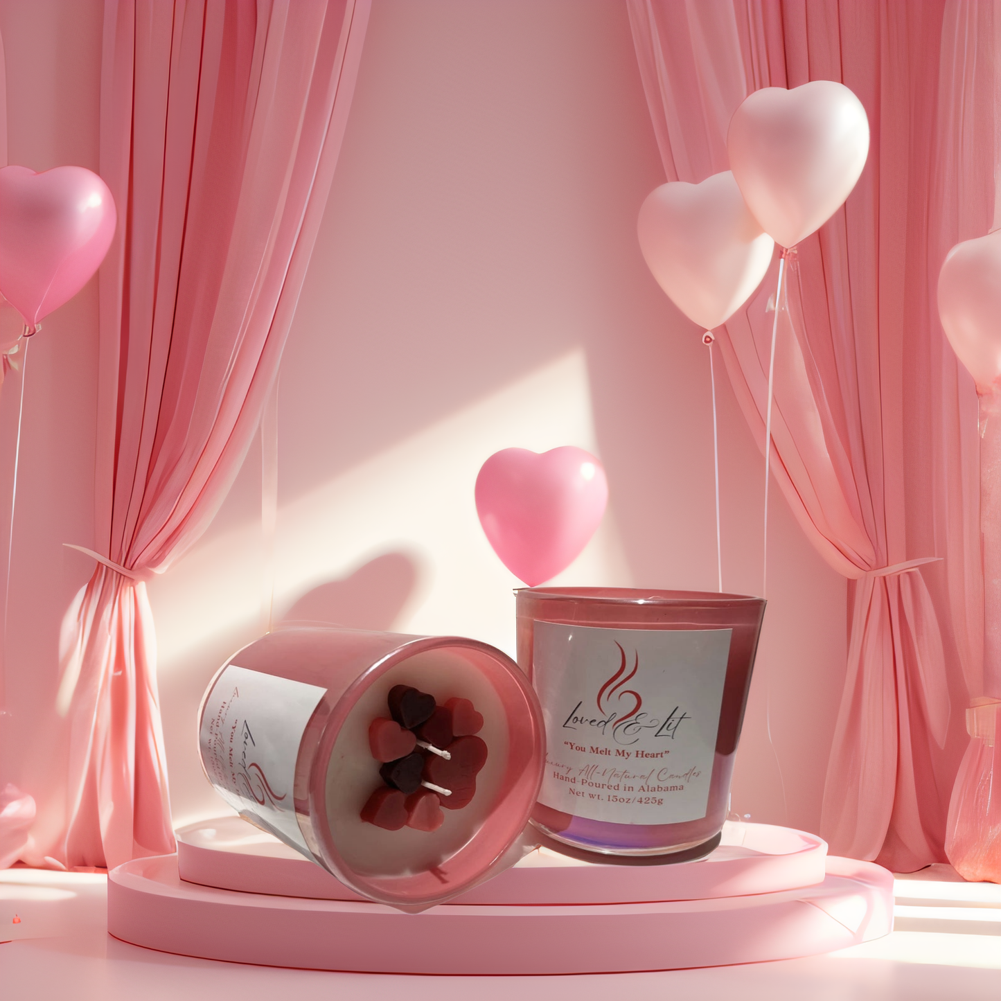 You Melt My Heart Valentine Candle